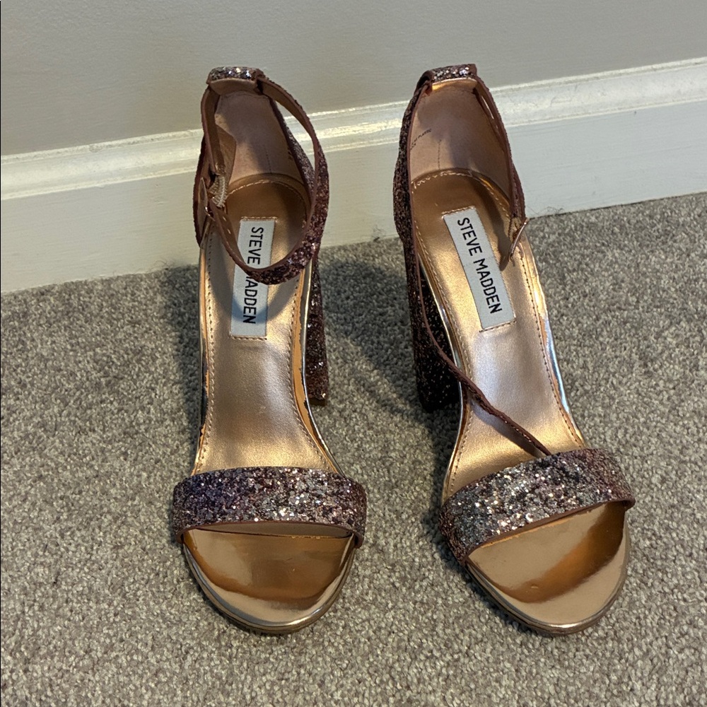 Steve Madden Sparkling Brown Heels